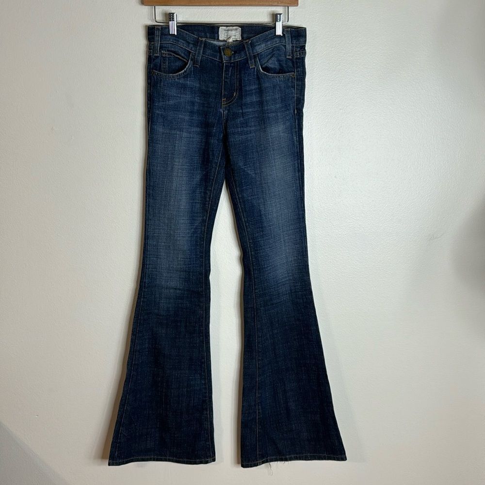 Current Elliott ladies dark denim flare jeans size 25